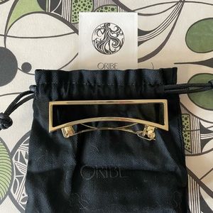 Oribe high-shine gold plated metal barrette